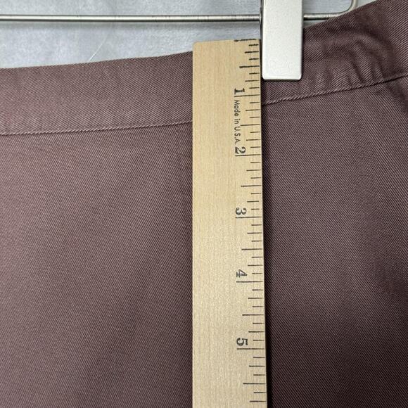L.L.Bean Skirt Womens 10 Brown A-Line Midi Twill Tencel Lyocell NEW Modest - Picture 7 of 8